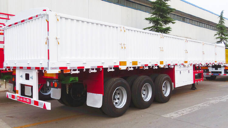 3 Axle Sidewall Cargo Semi Trailer for Sale in Madagascar