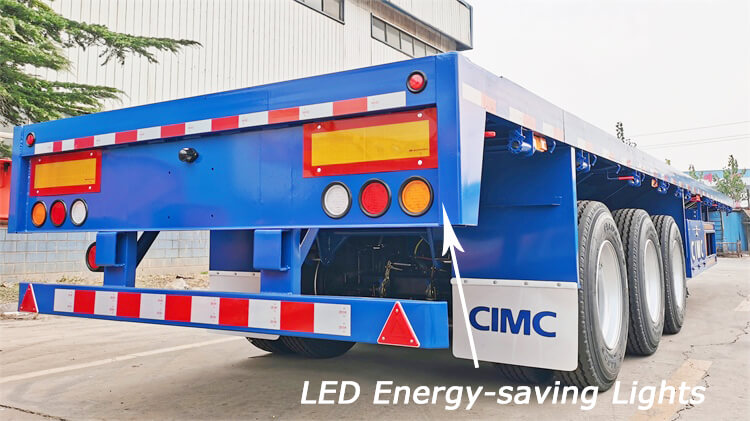 CIMC Tri Axle Flat Bed Trailer for Sale in Madagascar | CIMC Trailer