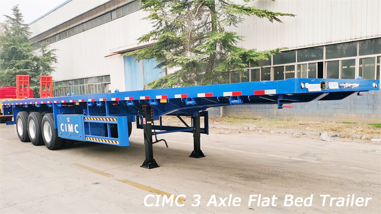 CIMC Tri Axle Flat Bed Trailer for Sale in Madagascar | CIMC Trailer