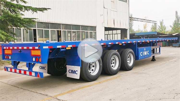 CIMC Tri Axle Flat Bed Trailer for Sale in Madagascar | CIMC Trailer