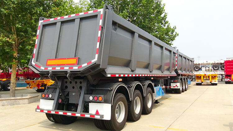 3 Axle End Dump Trailer for Sale in Madagascar