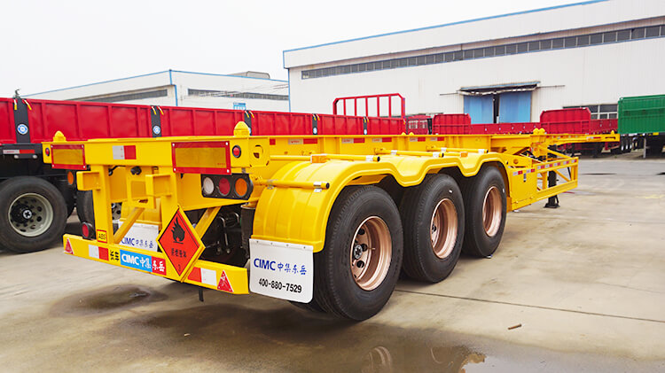 CIMC 3 Axle 40ft Skeleton Trailer for Sale in Madagascar