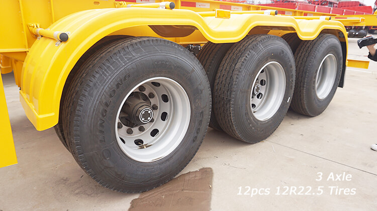 CIMC 3 Axle 40ft Skeleton Trailer for Sale in Madagascar