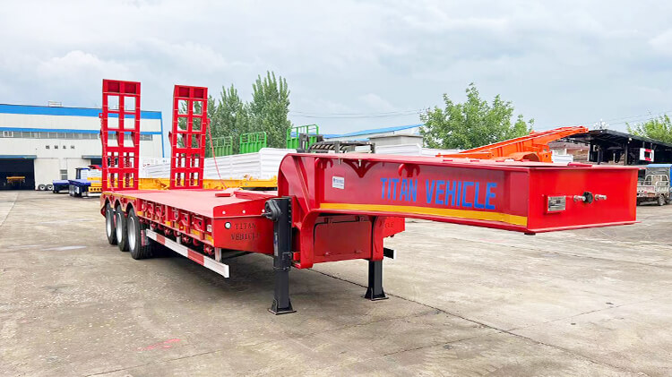 3 Axle 80ton Low Bed Trailer for Sale in Madagascar