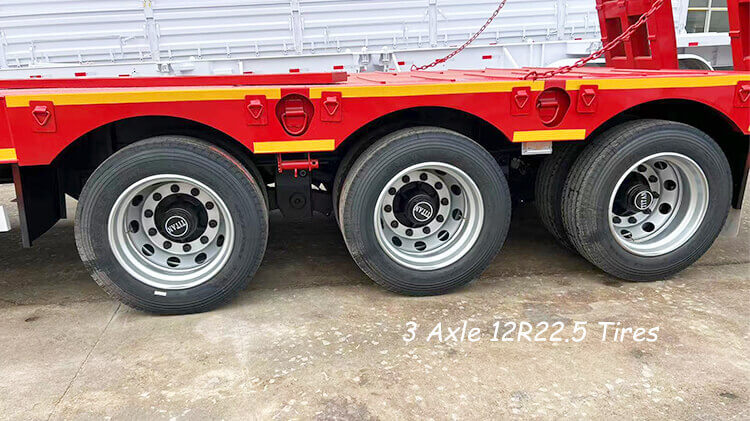 3 Axle 80ton Low Bed Trailer for Sale in Madagascar