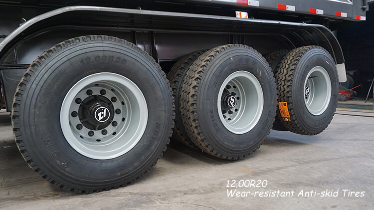 3 Axle 35cbm Dump Semi Trailer for Sale in Madagascar