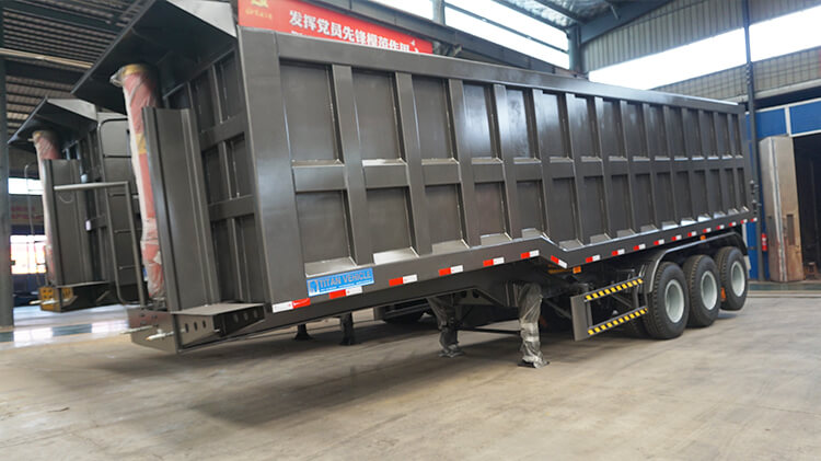 3 Axle 35cbm Dump Semi Trailer for Sale in Madagascar