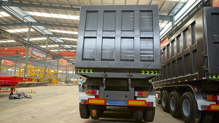 3 Axle 35cbm Dump Semi Trailer for Sale in Madagascar