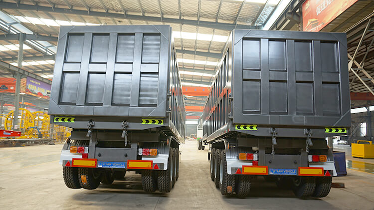 3 Axle 35cbm Dump Semi Trailer for Sale in Madagascar