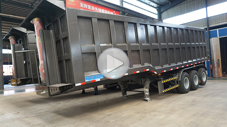 3 Axle 35cbm Dump Semi Trailer for Sale in Madagascar