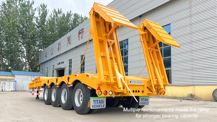 4 Axle Hydraulic Lowbed Trailer for Sale in Madagascar