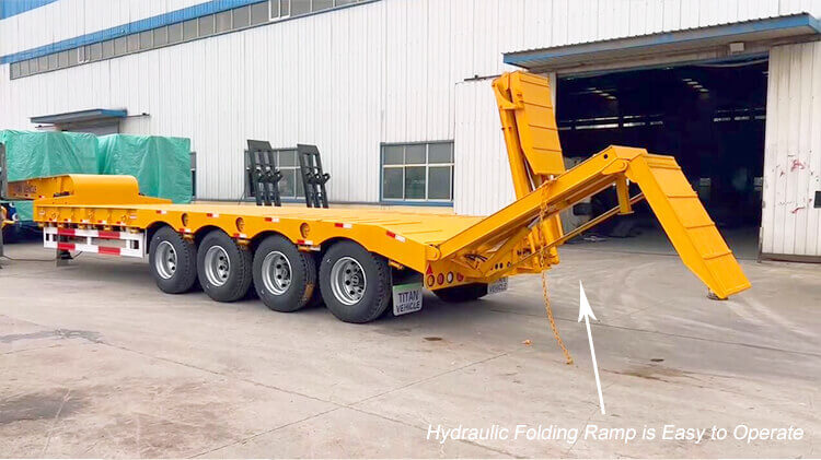 4 Axle Hydraulic Lowbed Trailer for Sale in Madagascar