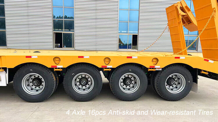 4 Axle Hydraulic Lowbed Trailer for Sale in Madagascar