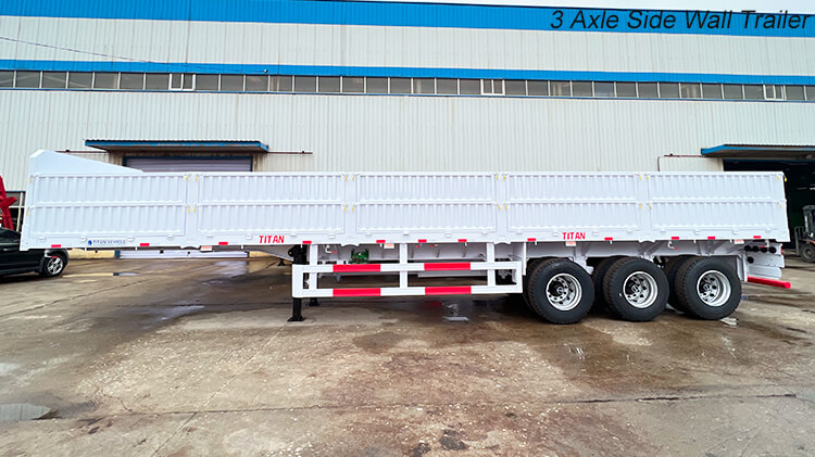 3 Axle Drop Side Trailer for Sale in Toamasina Madagascar