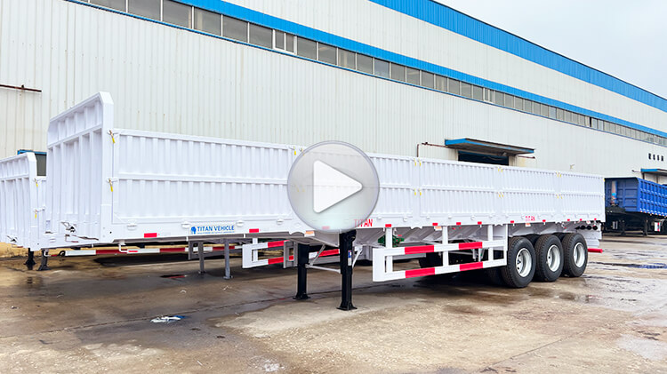 3 Axle Drop Side Trailer for Sale in Toamasina Madagascar