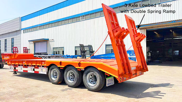 60Ton 3 Axle Lowbed Trailer Truck for Sale in Madagascar