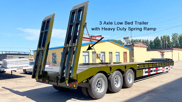 3 Axle Low Bed Semi Trailer - Low Loader for Sale Price in Madagascar