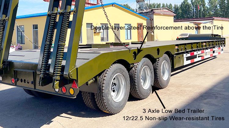 3 Axle Low Bed Semi Trailer - Low Loader for Sale Price in Madagascar