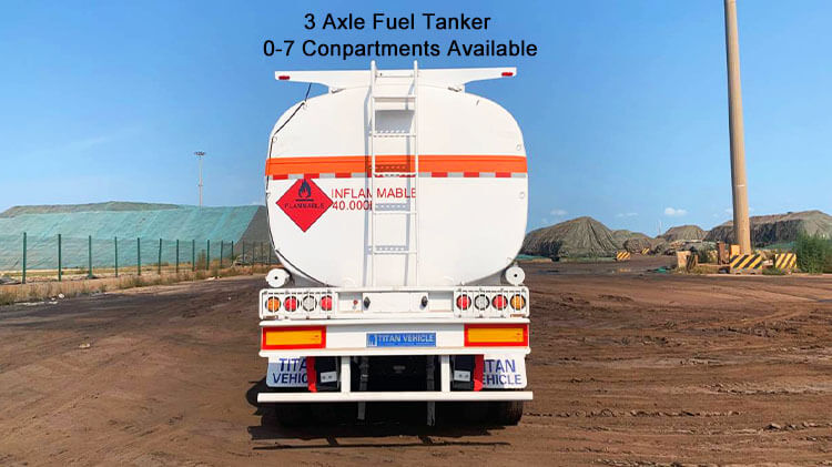 30000-60000 Liters Diesel Petrol Gasoline Tanker Trailers for Sale in Madagascar