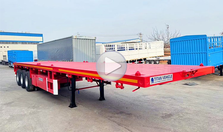 40 Ft Flatbed Semi Trailer | Flat Bed Trailer for Sale in Madagascar