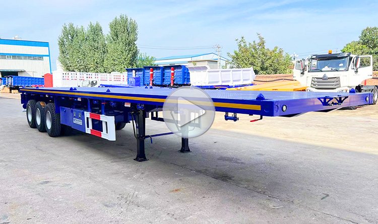 Flat Bed Semi Trailer | 40 Feet Flatbed Semi Trailer for Sale in Madagascar